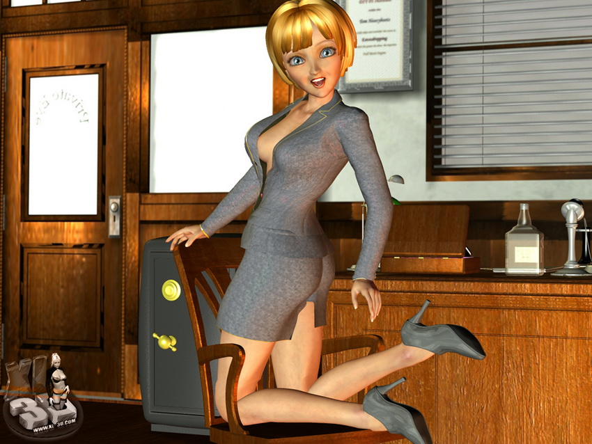 3d sexy girl - 3D office girl erotic anime - 3D Sex Cartoon