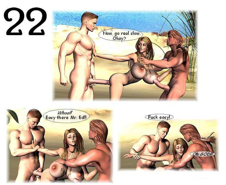792px x 648px - Groupsex on the beach - 3D Sex Cartoon