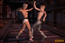 3D XXX Zone: Lesbian Fighters #3 - Lesbian Sex 3D 