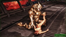 Porn in spacecraft - 3D Monsters Sex 